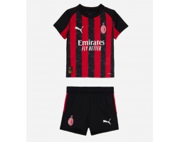 AC Milan Rafael Leao #10 Domáci Detský futbalový dres 2025-26 Krátky Rukáv (+ trenírky)